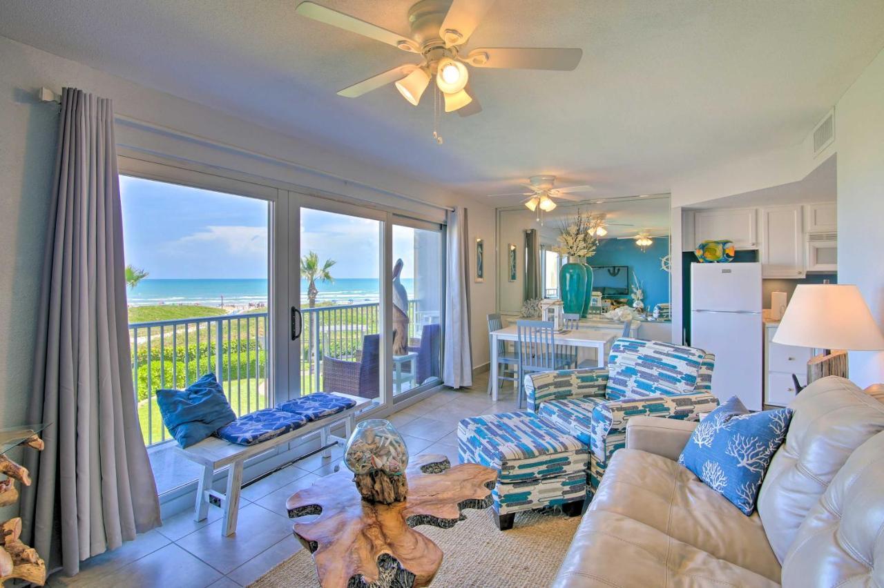 Sunny Oceanfront Condo On South Padre Island Beach Exterior photo