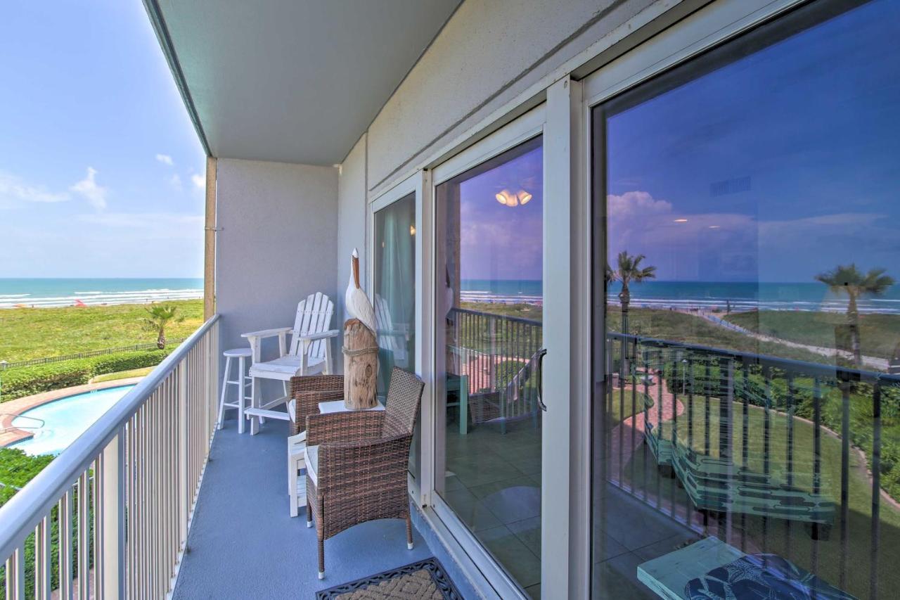 Sunny Oceanfront Condo On South Padre Island Beach Exterior photo